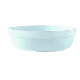 stacking bowl RESTAURANT WHITE 1100 ml tempered glass Ø 195 mm H 54 mm product photo