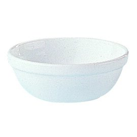 Clearance | stacking bowl, Restaurant white Uni, capacity 40 cl, Ø 133 mm, height 56 mm, weight 310 g product photo