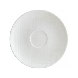 saucer IKAT WHITE bonna Gourmet porcelain white Ø 120 mm H 15 mm product photo