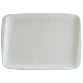 platter IKAT WHITE Moove rectangular porcelain 230 mm x 165 mm product photo