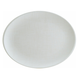 platter IKAT WHITE Moove oval porcelain 310 mm x 240 mm product photo