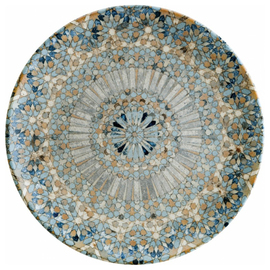 plate flat LUCA MOSAIC bonna Gourmet porcelain multi-coloured Ø 270 mm product photo