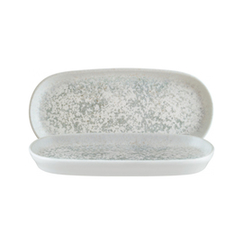 platter deep HYGGE LUNAR OCEAN BLUE 230 ml porcelain white oval | 210 mm x 100 mm product photo
