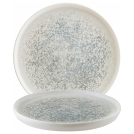 plate flat HYGGE LUNAR OCEAN BLUE porcelain white Ø 280 mm product photo