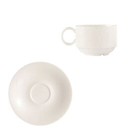 Upper cup, &quot;EMBASSY WHITE&quot;, 10 cl, Ø 65 mm, H 47 mm, stackable, complete with bottom product photo