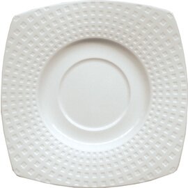 saucer SATINIQUE porcelain square white product photo