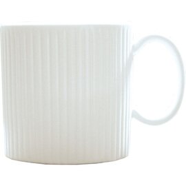 cup GINSENG with handle 260 ml porcelain cream white with relief  H 70 mm product photo
