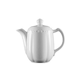 coffee pot MARIENBAD porcelain with lid white with relief 350 ml H 128 mm product photo