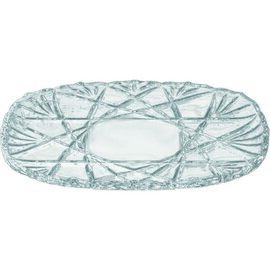 German Christmas stollen SATURN glass oval  L 400 mm  x 195 mm  H 31 mm product photo