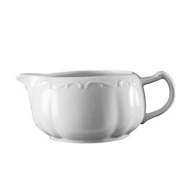 gravy boat MARIENBAD porcelain white with relief 500 ml H 67 mm product photo