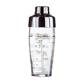 CLEARANCE | cocktail shaker three-piece with graduated scale | effective volume 580 ml product photo