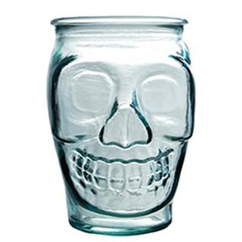 Skull Tumbler San Miguel Skull 45 cl glass with relief  H 130 mm product photo