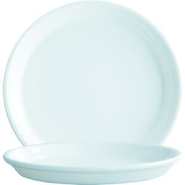 plate semideep Ø 225 mm RESTAURANT WHITE tempered glass product photo