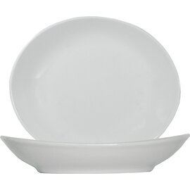 gondola piccola plate TIVOLI porcelain white oval | 215 mm  x 183 mm product photo