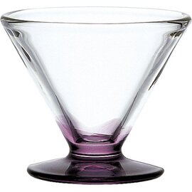 sundae bowl VEGA 150 ml glass purple coloured foot  Ø 95 mm  H 80 mm product photo