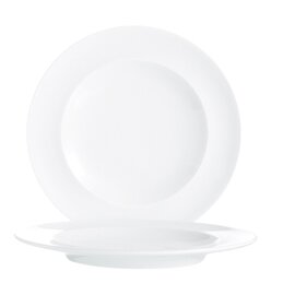CLEARANCE | flat plate VINTAGE UNI WHITE Ø 250 mm, h 23 mm product photo