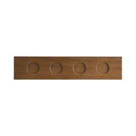 serving board MOOD WOOD wood 400 mm x 85 mm H 30 mm | 4 recesses | suitable for bowls MOOD CREAM product photo