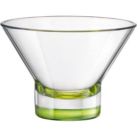 sundae bowl YPSILON 375 ml glass green coloured foot  Ø 130 mm  H 90 mm product photo