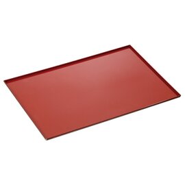 baking sheet aluminium 1.5 mm silicone red  L 433 mm  B 333 mm  H 10 mm product photo