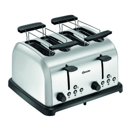 toaster TBRB40 stainless steel | 4 slots incl. 2 bun warmer product photo
