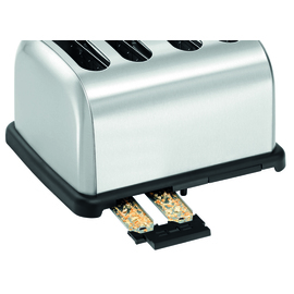 toaster TBRB40 stainless steel | 4 slots incl. 2 bun warmer product photo  S