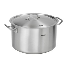 saucepan 30 ltr stainless steel with lid  Ø 430 mm  H 325 mm  | 2 handles product photo