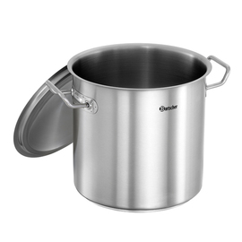 Cooking pot E11L-1 stainless steel Ø 280 mm with lid | suitable for induction product photo