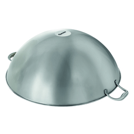 wok pan W510F stainless steel 22 ltr Ø 510 mm x 630 mm H 195 mm | flat | 2 handles product photo  S