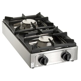 2-burner gas cooker 11 kW | plates one behind the other product photo