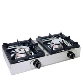 2-burner gas cooker 11 kW | plates side by side product photo