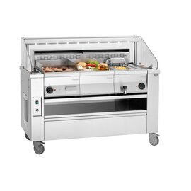 cooking station KST3240 Plus glass stainless steel  | 1520 mm  x 770 mm  H 1263 mm product photo