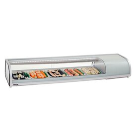 refrigerated countertop unit Sushi Bar 5 x 1/2 GN silver coloured 230 volts | 1 bridging bar product photo