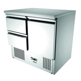 mini cooling table 900T1S2 204 watts 260 ltr | solid door | 2 drawers product photo
