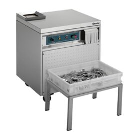 cutlery polishing machine stainless steel heatable up to 80°C HACCP-compliant | cutlery units per hour approx. 6000 parts ph | 230 volts 900 watts product photo