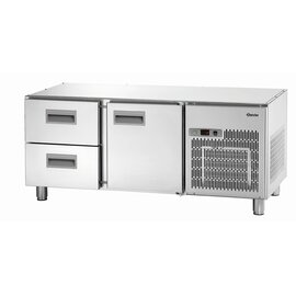 undercounter cooling table gastronorm 1400T1S2 507 watts 120 ltr | solid door | 2 drawers product photo