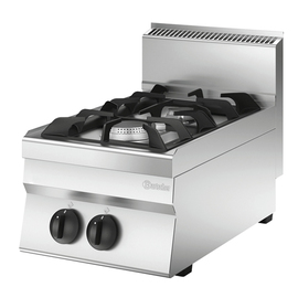 gas stove tabletop unit | 2 cooking zones | 400 mm x 650 mm H 295 mm product photo