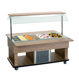 Children's cold buffet trolley Kids K4110-150U elm colored | suitable for 4 x GN 1/1 - 150 mm product photo  S
