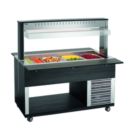 cold buffet on wheels K4110-200A anthracite | suitable for 4 x GN 1/1 - 200 mm | 4 connecting bars product photo