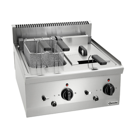 electric deep fryer 2 basins | 2 x 8 ltr | 400 volts product photo