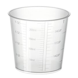 135020 Messbecher 250, aus Kunststoff, Kapazität: 250 ml, B 80 x T 80 x H 73 mm, 0,02 kg product photo