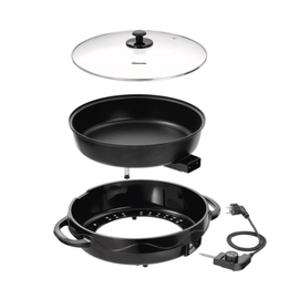 multi-pan 37 cm with lid • plastic • aluminium black • non-stick coated 7000 ml Ø 360 mm | 500 mm product photo  S
