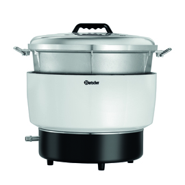 gas rice cooker | 10 ltr incl. measuring cup | mixing spoon product photo  S