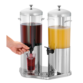 beverage dispenser plastic stainless steel DEW5 Duo 5 ltr product photo  S