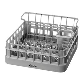 dishwasher basket set  • 400 x 400 mm  • 2 universal baskets|4 inserts for glasses|inserts for plates|cutlery quiver product photo