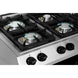6 burner gas stove MFGO 7060 gastronorm 28.5 kW (gas) | open base unit product photo  S