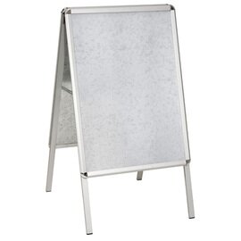 poster stand|customer stopper DIN A1 • steel • aluminium rectangular DIN A1 L 630 mm x 700 mm H 1145 mm product photo
