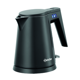 electric kettle 0.6 ltr black plastic stainless steel product photo