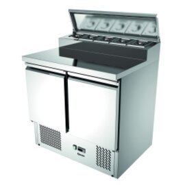 refrigerated prep table 900T2 204 watts 260 ltr | 2 solid doors product photo