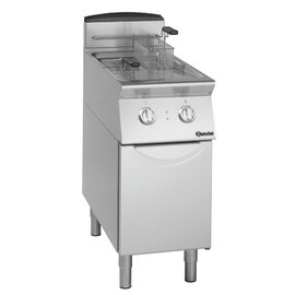floor standing electric fryer | 2 basins 2 baskets 16 ltr | 400 volts 14 kW product photo
