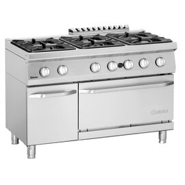 6 burner gas stove gastronorm 34.8 kW | oven | doored cabinet part product photo